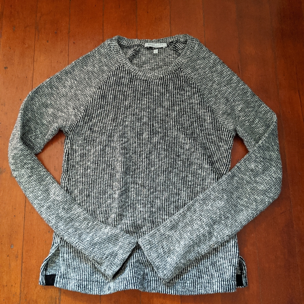 Textured Knit Sweater Crew Neck Super Soft